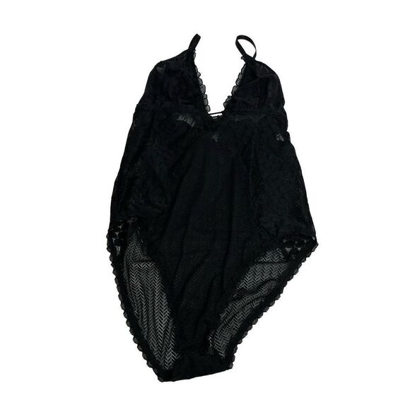 Aerie black lace bodysuit size L - Picture 1 of 14